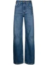 Darkpark High-waisted Wide-leg Jeans In Blue