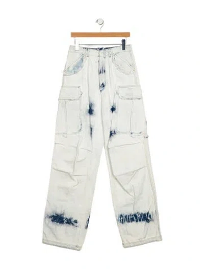 Pre-owned Darkpark High-rise Straight Leg Jeans In Blue