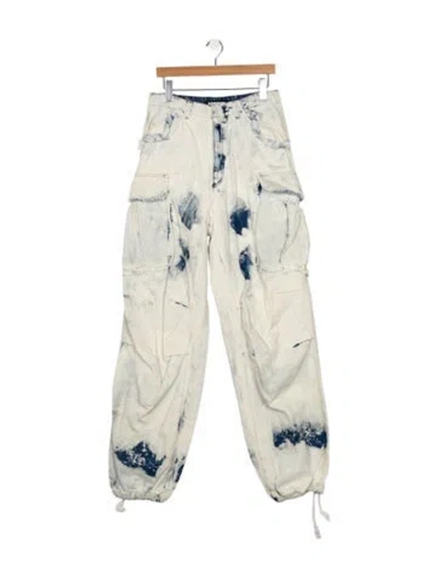 Pre-owned Darkpark High-rise Straight Leg Jeans In Blue