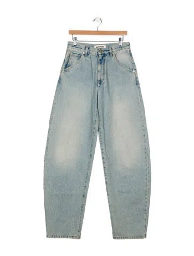 Pre-owned Darkpark High-rise Straight Leg Jeans In Blue