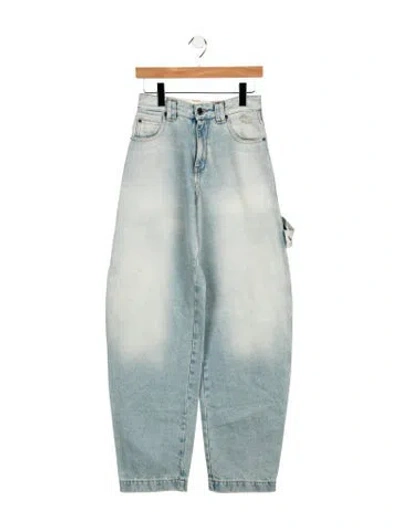 Pre-owned Darkpark High-rise Straight Leg Jeans In Blue