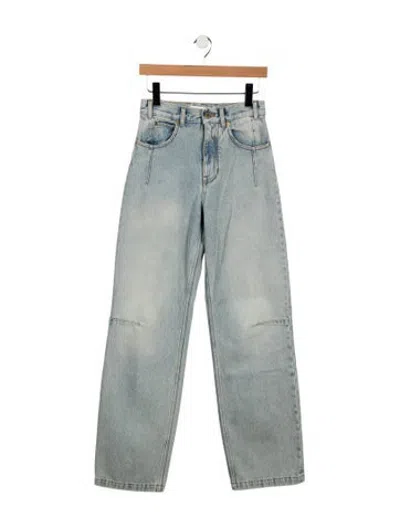 Pre-owned Darkpark High-rise Straight Leg Jeans In Blue