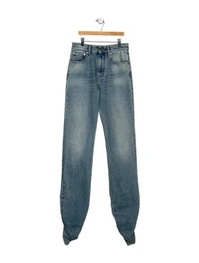 Pre-owned Darkpark High-rise Straight Leg Jeans W/ Tags In Blue