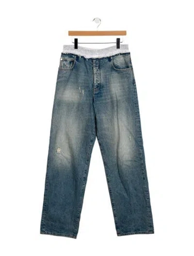 Pre-owned Darkpark High-rise Wide Leg Jeans In Blue