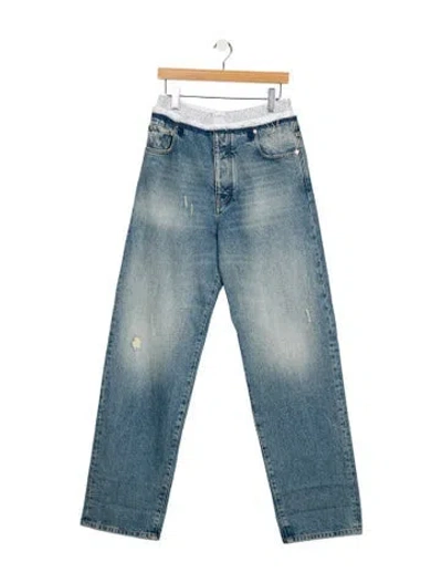 Pre-owned Darkpark High-rise Wide Leg Jeans In Blue