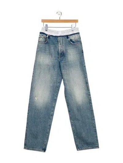 Pre-owned Darkpark High-rise Wide Leg Jeans In Blue