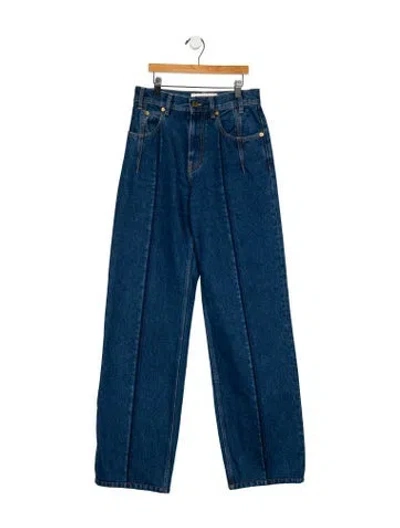 Pre-owned Darkpark High-rise Wide Leg Jeans In Blue