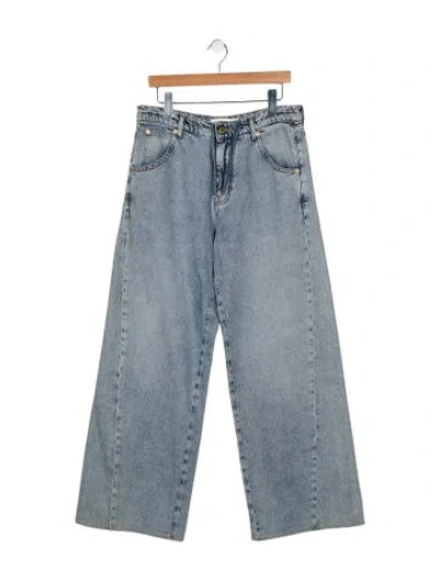 Pre-owned Darkpark High-rise Wide Leg Jeans In Blue