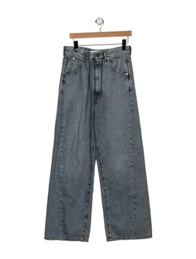 Pre-owned Darkpark High-rise Wide Leg Jeans In Blue