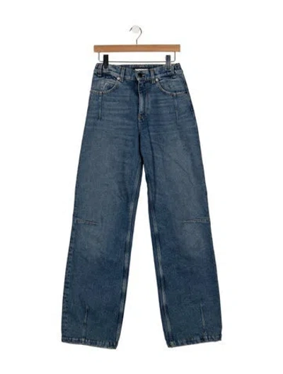 Pre-owned Darkpark High-rise Wide Leg Jeans In Blue