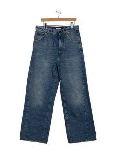 Pre-owned Darkpark High-rise Wide Leg Jeans In Blue