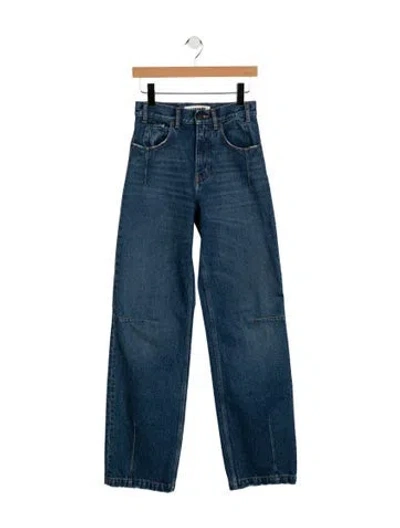 Pre-owned Darkpark High-rise Wide Leg Jeans In Blue