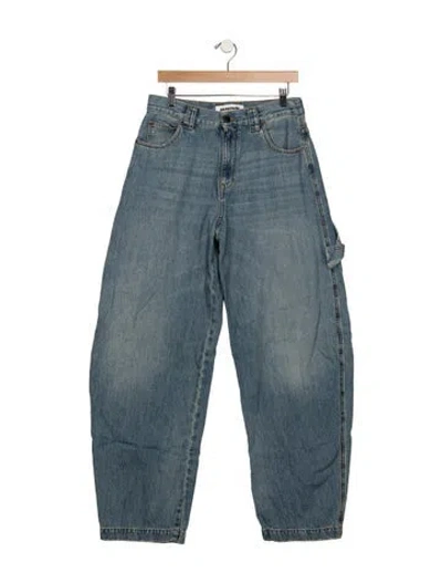 Pre-owned Darkpark High-rise Wide Leg Jeans In Blue