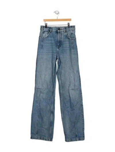 Pre-owned Darkpark High-rise Wide Leg Jeans In Blue