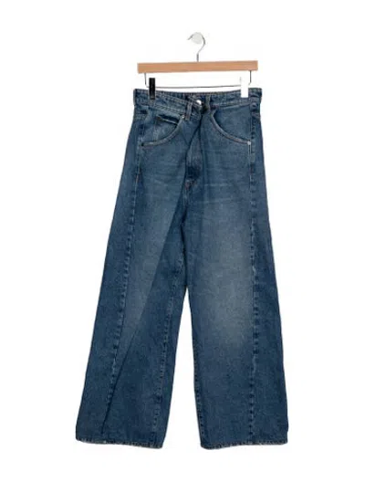 Pre-owned Darkpark High-rise Wide Leg Jeans In Blue