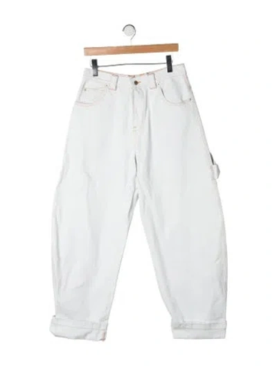 Pre-owned Darkpark High-rise Wide Leg Jeans In Green