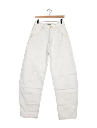 Pre-owned Darkpark High-rise Wide Leg Jeans In Neutrals
