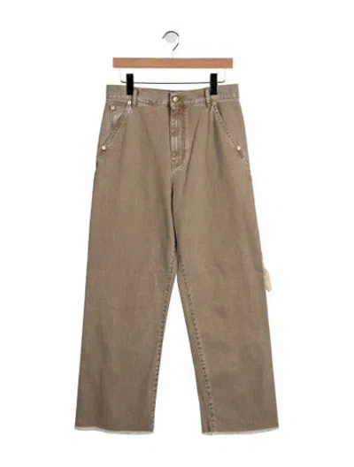 Pre-owned Darkpark High-rise Wide Leg Jeans In Neutrals