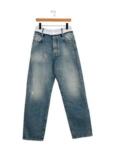 Pre-owned Darkpark High-rise Wide Leg Jeans W/ Tags In Blue