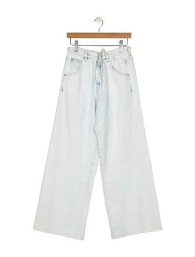 Pre-owned Darkpark High-rise Wide Leg Jeans W/ Tags In Blue