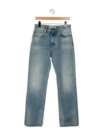 Pre-owned Darkpark High-rise Wide Leg Jeans W/ Tags In Blue