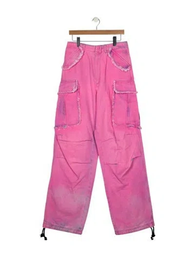 Pre-owned Darkpark High-rise Wide Leg Jeans W/ Tags In Pink