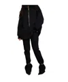 Darkpark Oversize Zipper Hoodie In Black