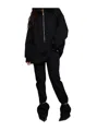 Darkpark Oversize Zipper Hoodie In Black