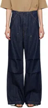 Darkpark Daisy Wide Jeans In Raw Blue Denim