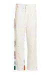 Darkpark Patchwork Splatter Denim Trousers