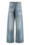 Darkpark Ined Oversized Jeans In Blue