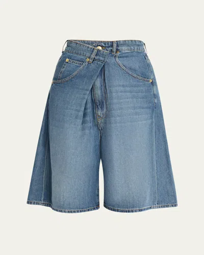 Darkpark Ines Crossover Denim Shorts