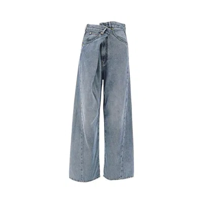 Darkpark 'ines' Fold Over Jeans In Blue