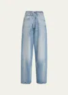 Darkpark Ines Foldover Jeans In Light Wash