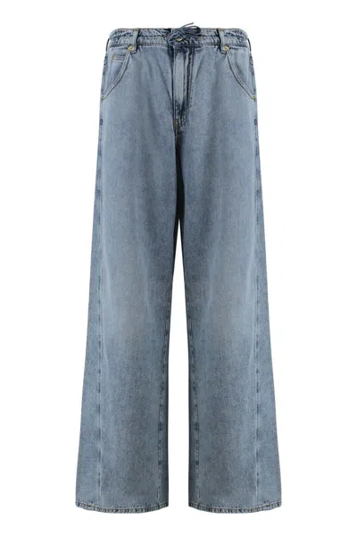 Darkpark Iris 5-pocket Straight-leg Jeans In Blue