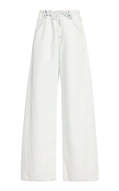 DARKPARK IRIS PAPER-BAG WIDE-LEG JEANS