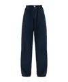 Darkpark Iris Tencel Paper Bag Pants In Black