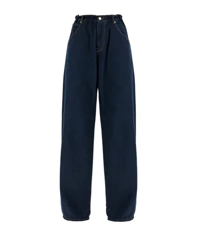 Darkpark Iris Tencel Paper Bag Pants In Black