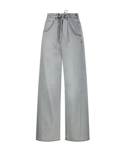 Darkpark Iris Wide-leg Jeans In Gray