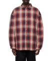 Darkpark Jacquard Patterned Shirt Jacket In Red