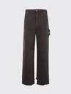 Darkpark Loose Fit Denim Carpenter Trousers In Brown