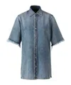 Darkpark Cotton Denim Jacket In Blue