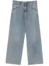 Darkpark Paperbag-waist Jeans In W San Fran Blue