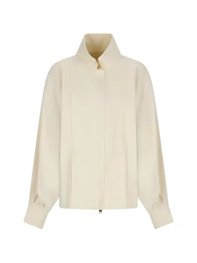 Darkpark Joan Bomber Jacket In Neutral