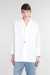 Darkpark Jodie Shirt In White Cotton In White