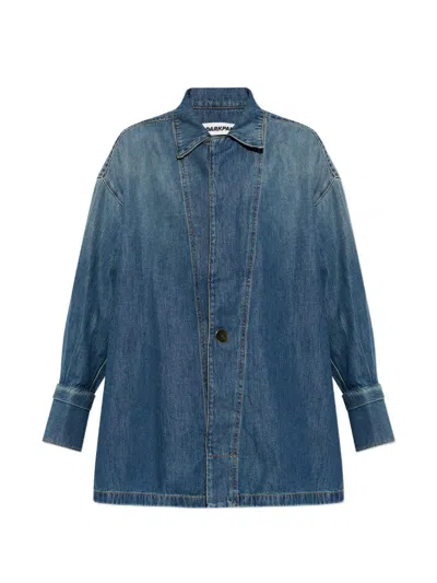 Darkpark Jodie Shirt In Blue Denim Cotton