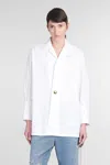 Darkpark Jodie Shirt In White Cotton In White