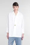 Darkpark Jodie Shirt In White Cotton In White