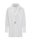 Darkpark Jodie Shirt In White Cotton In White