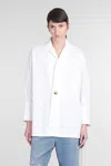 Darkpark Jodie Shirt In White Cotton In White